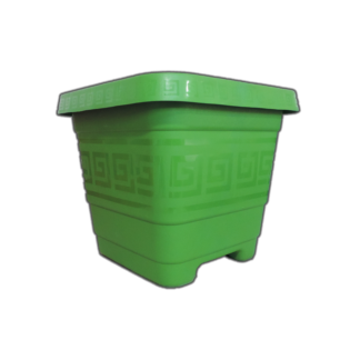 Maceta cuadrada verde 18Lts
