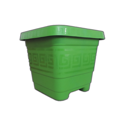 Maceta cuadrada verde 18Lts